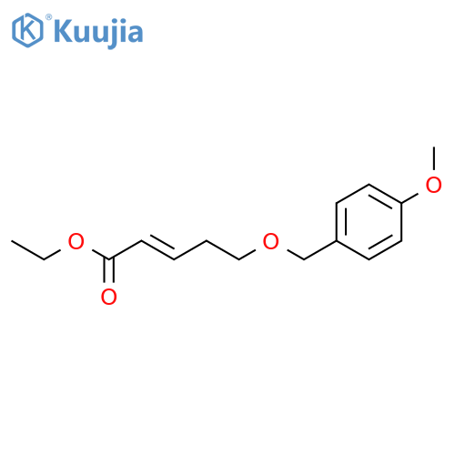 2-PENTENOIC ACID, 5-[(4-METHOXYPHENYL)METHOXY]-, ETHYL ESTER structure