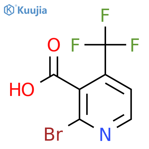 2-Bromo-4-(trifluoromethyl)nicotinic acid structure
