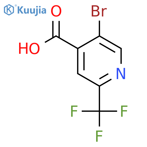 5-bromo-2-(trifluoromethyl)isonicotinic acid structure