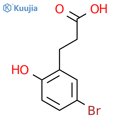 3-(5-Bromo-2-hydroxyphenyl)propanoic acid structure