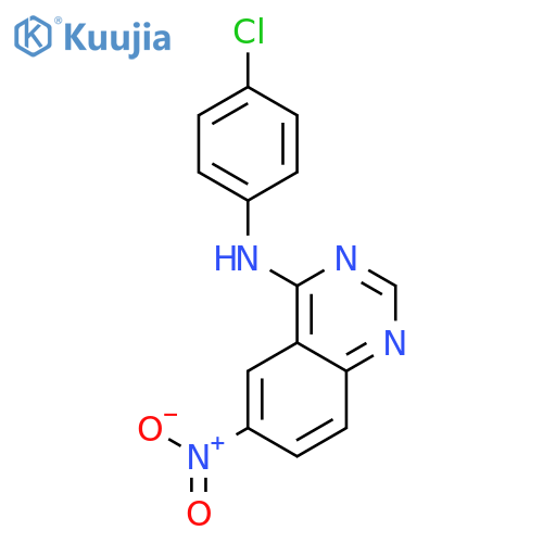 4-QUINAZOLINAMINE, N-(4-CHLOROPHENYL)-6-NITRO- structure