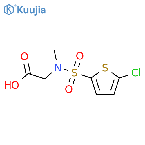 2-(N-Methyl5-chlorothiophene-2-sulfonamido)acetic Acid structure