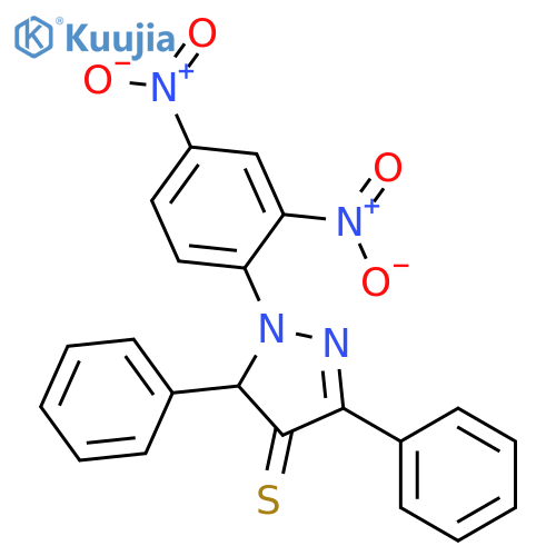 4H-PYRAZOLE-4-THIONE, 1-(2,4-DINITROPHENYL)-1,5-DIHYDRO-3,5-DIPHENYL- structure