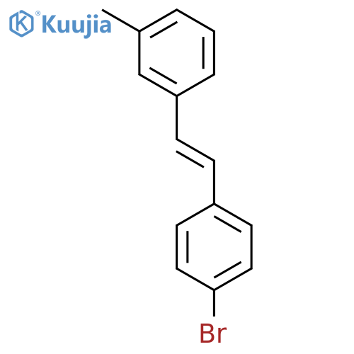 BENZENE, 1-[2-(4-BROMOPHENYL)ETHENYL]-3-METHYL- structure