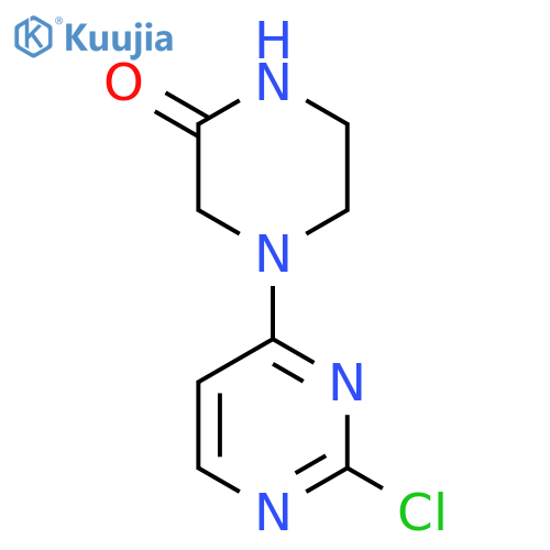 4-(2-chloropyrimidin-4-yl)piperazin-2-one structure