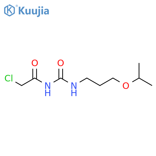 3-(2-chloroacetyl)-1-3-(propan-2-yloxy)propylurea structure