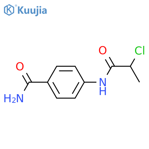 4-(2-Chloropropanoyl)aminobenzamide structure