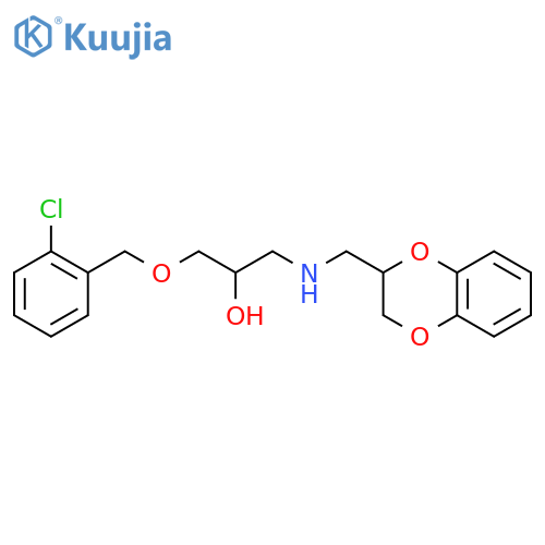 {3-(2-chlorophenyl)methoxy-2-hydroxypropyl}(2,3-dihydro-1,4-benzodioxin-2-yl)methylamine structure