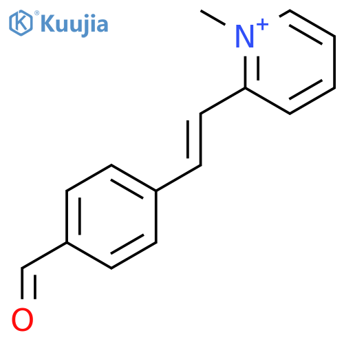 Pyridinium, 2-[2-(4-formylphenyl)ethenyl]-1-methyl- structure