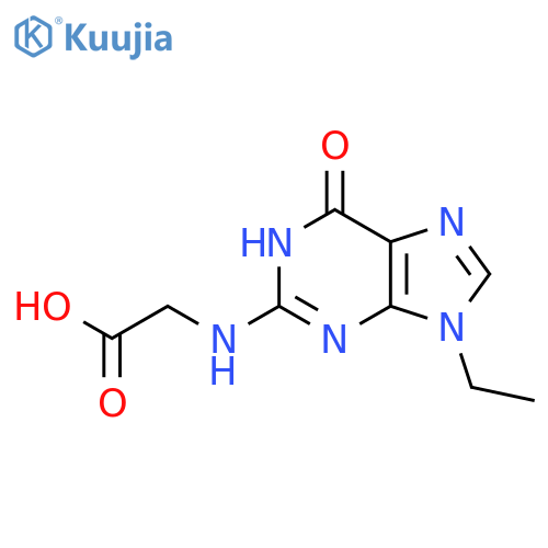 Glycine,N-(9-ethyl-6,9-dihydro-6-oxo-1H-purin-2-yl)- structure
