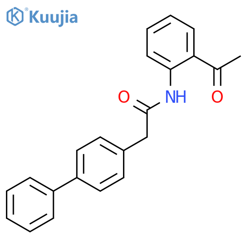 [1,1'-BIPHENYL]-4-ACETAMIDE, N-(2-ACETYLPHENYL)- structure