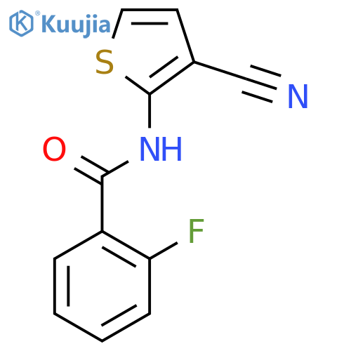 Benzamide,N-(3-cyano-2-thienyl)-2-fluoro- structure
