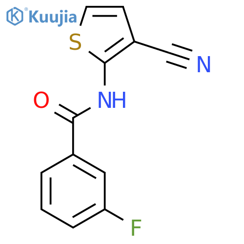 Benzamide,N-(3-cyano-2-thienyl)-3-fluoro- structure