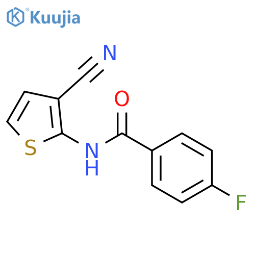 Benzamide,N-(3-cyano-2-thienyl)-4-fluoro- structure