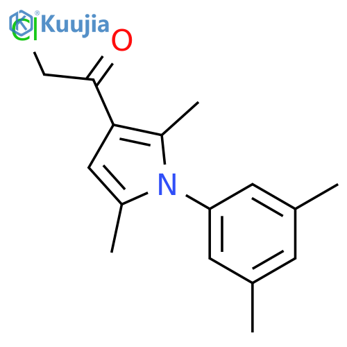2-chloro-1-1-(3,5-dimethylphenyl)-2,5-dimethyl-1H-pyrrol-3-ylethan-1-one structure