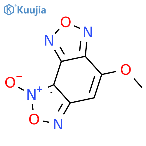 Benzo[1,2-c:3,4-c']bis[1,2,5]oxadiazole, methoxy-, 8-oxide structure