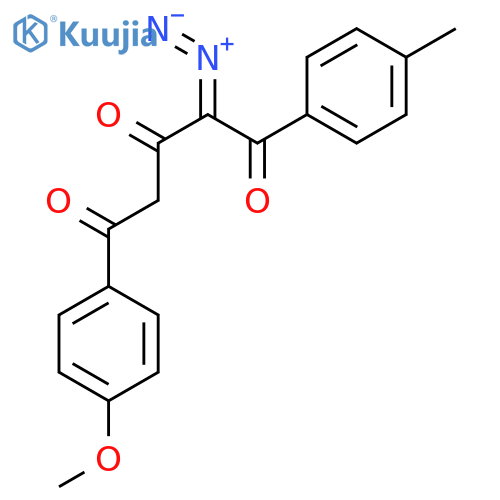 1,3,5-PENTANETRIONE, 2-DIAZO-5-(4-METHOXYPHENYL)-1-(4-METHYLPHENYL)- structure