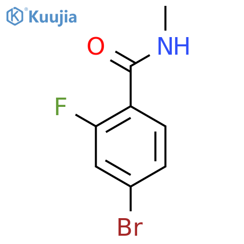 4-Bromo-2-fluoro-N-methylbenzamide structure