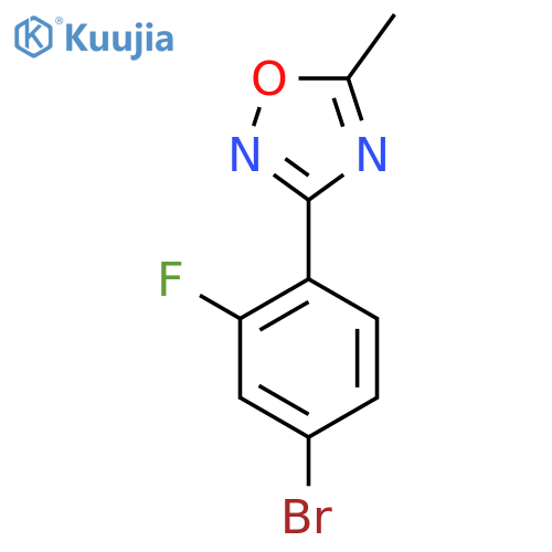 3-(4-Bromo-2-fluorophenyl)-5-methyl-1,2,4-oxadiazole structure