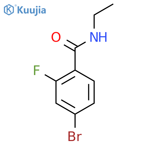 Ethyl 4-bromo-2-fluorobenzamide structure