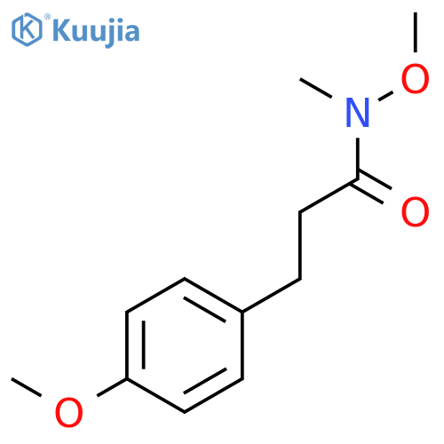 Benzenepropanamide, N,4-dimethoxy-N-methyl- structure