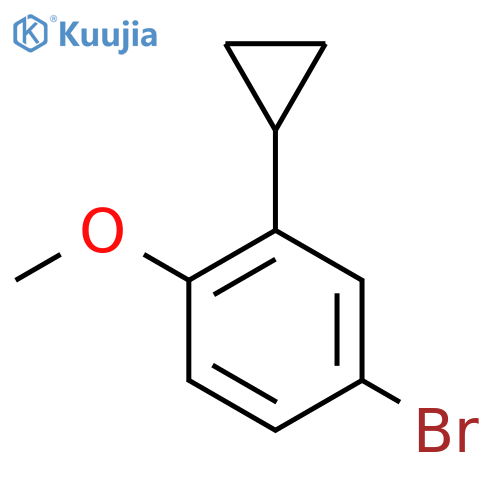 4-Bromo-2-cyclopropyl-1-methoxybenzene structure