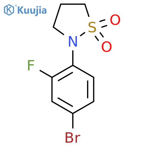 2-(4-Bromo-2-fluorophenyl)-1,2-thiazolidine-1,1-dione structure