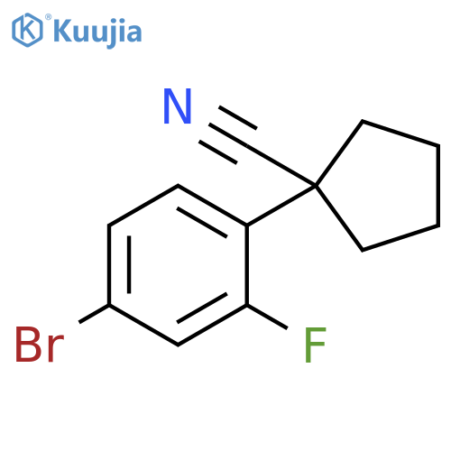 1-(4-Bromo-2-fluorophenyl)cyclopentanecarbonitrile structure