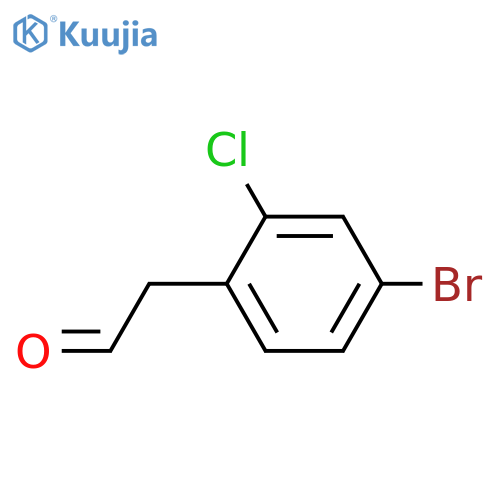 2-(4-bromo-2-chlorophenyl)acetaldehyde structure