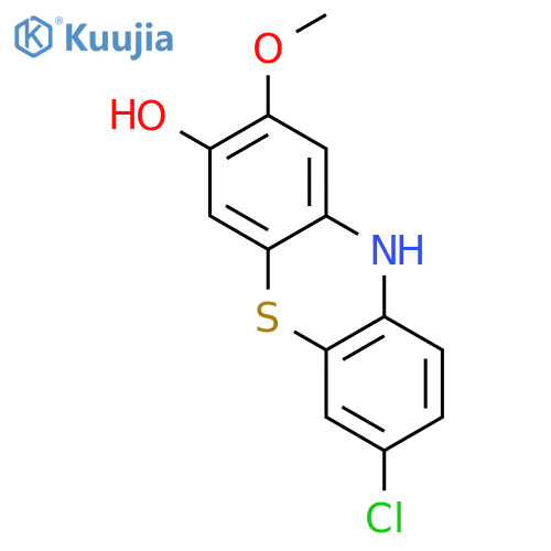10H-PHENOTHIAZIN-3-OL, 7-CHLORO-2-METHOXY- structure