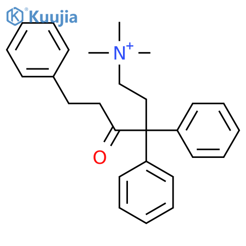 N,N,N-trimethyl-4-oxo-3,3,6-triphenylhexan-1-aminium structure