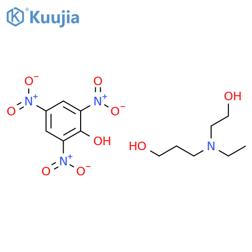 3-[ethyl(2-hydroxyethyl)amino]propan-1-ol;2,4,6-trinitrophenol structure