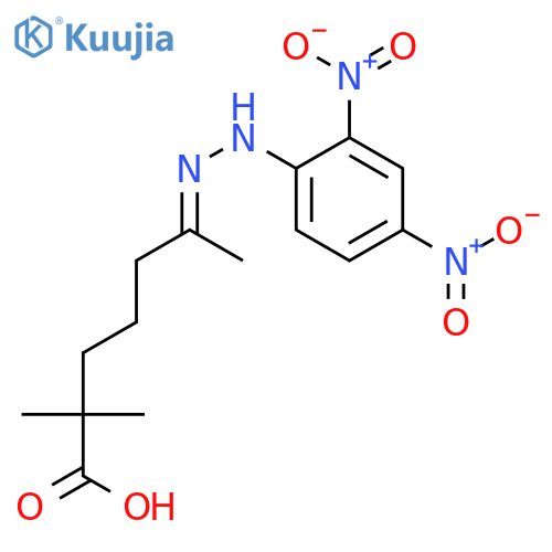 (6z)-6-[(2,4-dinitrophenyl)hydrazinylidene]-2,2-dimethylheptanoic Acid structure