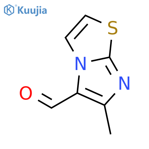 6-methylimidazo[2,1-b][1,3]thiazole-5-carbaldehyde structure