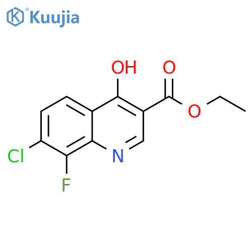 Ethyl 7-chloro-8-fluoro-4-hydroxyquinoline-3-carboxylate structure