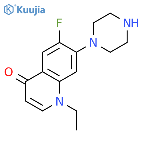 Imp. D (EP): 1-Ethyl-6-fluoro-7-(piperazin-1-yl)quinolin-4(1H)-one structure