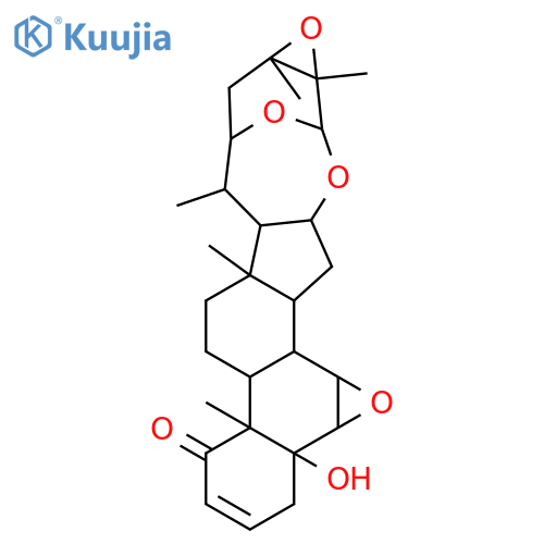 (1aR,1bR,5aR,5bS,7aS,7bR,8S,9R,10aS,11aS,12R,13aS,14aS,14bS,14cR)-1b-hydroxy-5a,7a,8,10a,11a-pentamethyl-1a,1b,2,5a,5b,6,7,7a,7b,8,9,10,10a,11a,12,13a,14,14a,14b,14c-icosahydro-5H-9,12-epoxyoxireno[g]oxireno[3',4']naphtho[2',1':4,5]indeno[2,1-b]oxonin-5-o structure