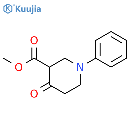 methyl 4-oxo-1-phenylpiperidine-3-carboxylate structure