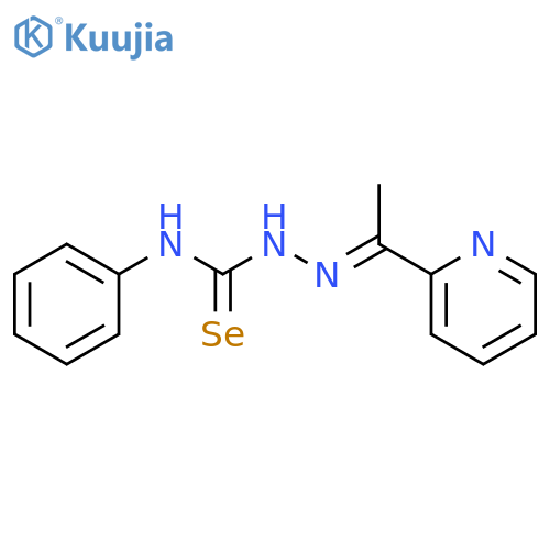 HYDRAZINECARBOSELENOAMIDE, N-PHENYL-2-[1-(2-PYRIDINYL)ETHYLIDENE]- structure
