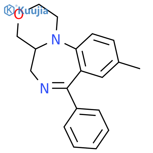 9-methyl-7-phenyl-1,2,4a,5-tetrahydro-4H-[1,4]oxazino[4,3-a][1,4]benzodiazepine structure