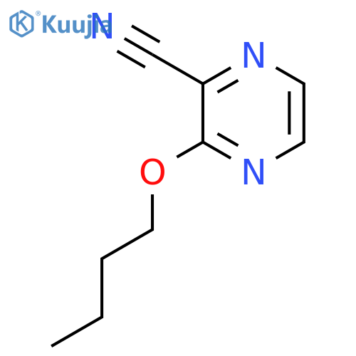 3-butoxy-2-Pyrazinecarbonitrile structure