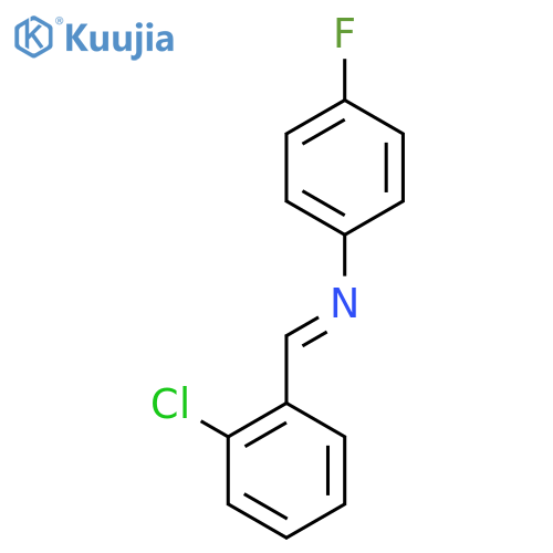 Benzenamine,N-[(2-chlorophenyl)methylene]-4-fluoro- structure