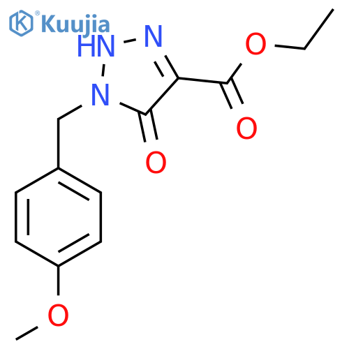 5-Hydroxy-1-(4-methoxybenzyl)-1H-1,2,3-triazole-4-carboxylic acid ethyl ester structure