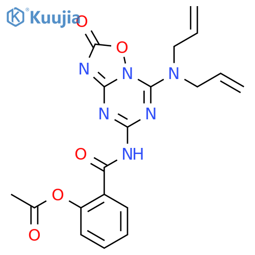 Benzamide,2-(acetyloxy)-N-[7-(di-2-propenylamino)-2-oxo-2H-[1,2,4]oxadiazolo[2,3-a][1,3,5]triazin-5-yl]- structure