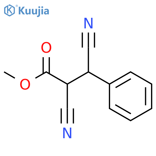 methyl 2,3-dicyano-3-phenylpropanoate structure