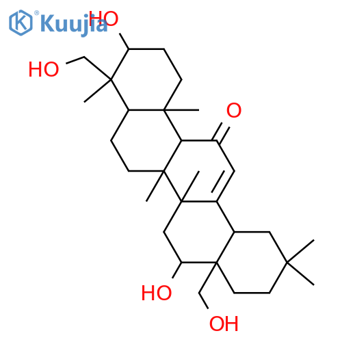 Olean-12-en-11-one, 3,16,23,28-tetrahydroxy-, (3β,4α,16β)- (9CI) structure