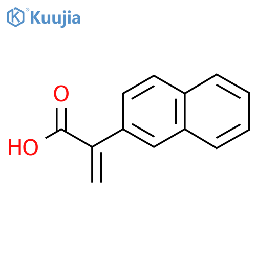 2-(naphthalen-2-yl)prop-2-enoic acid structure