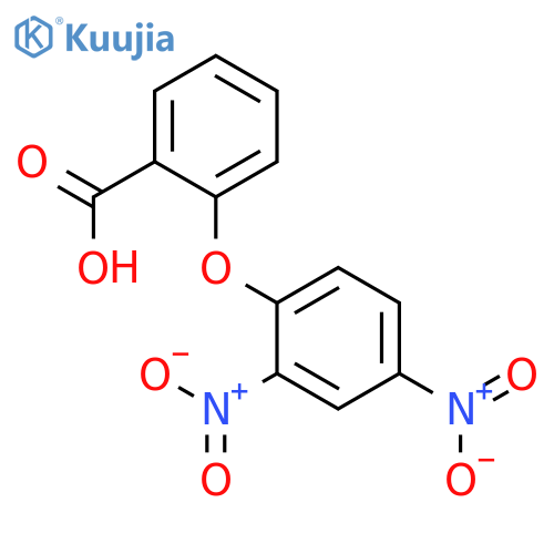 2-(2,4-dinitrophenoxy)benzoic acid structure