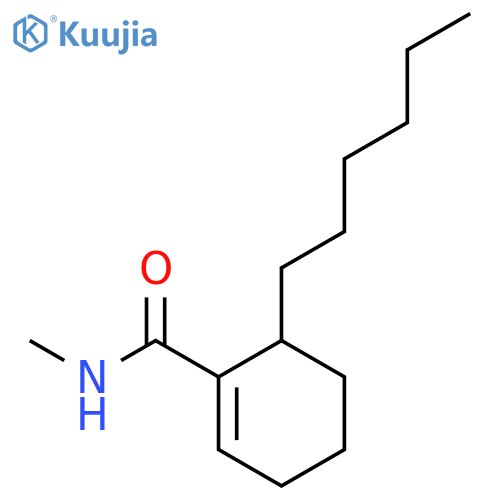 1-Cyclohexene-1-carboxamide, 6-hexyl-N-methyl- structure