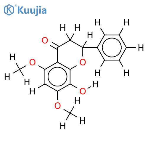 2'-Hydroxy-3',5'-diimethoxyflavanone structure